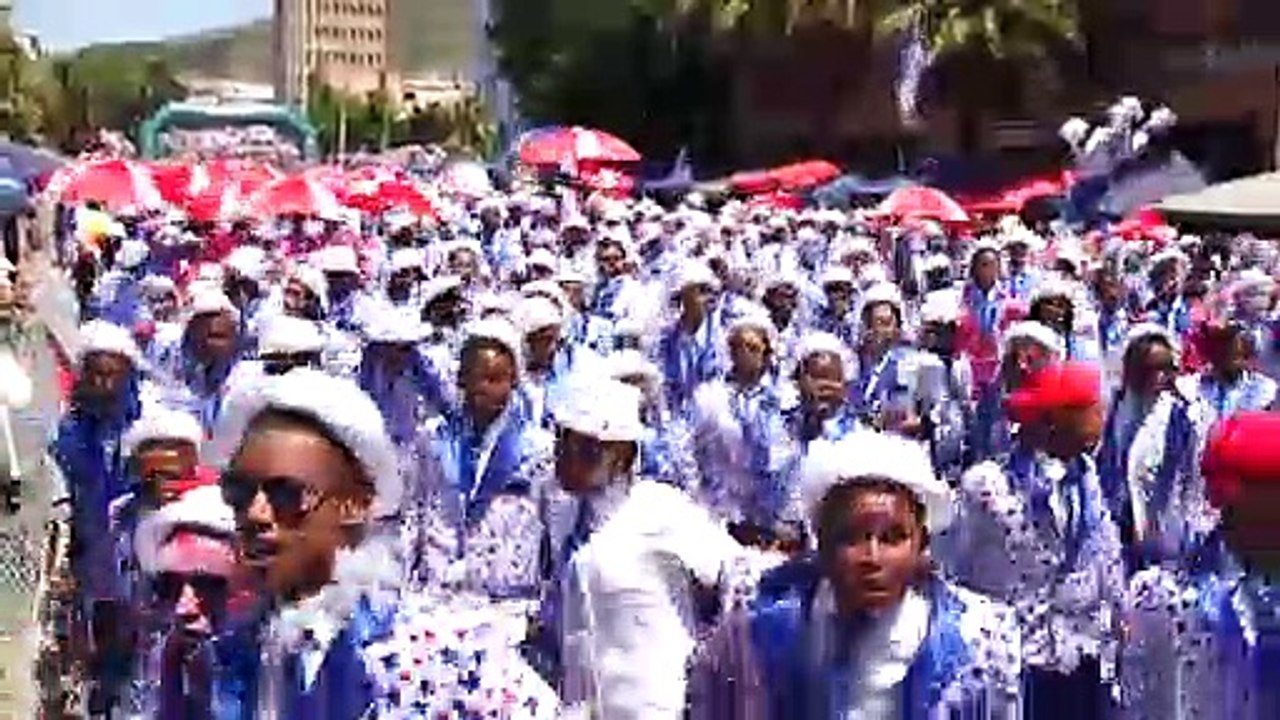 Bunter karneval in kapstadt