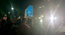 Jamia students protest outside Delhi Police headquarters