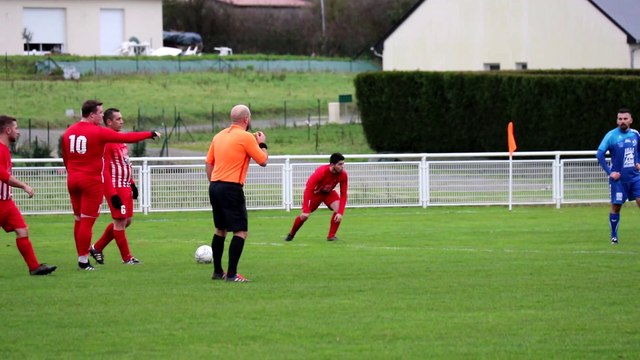 05/01/2020 : Soulgé B VS Montsurs USCP - But de Montsurs : Sylvain Fisson sur coup franc.