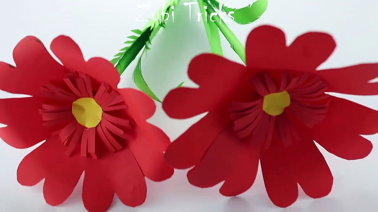 How To Make Paper Flowers | Making Paper Flowers Step by Step | DIY Paper Crafts