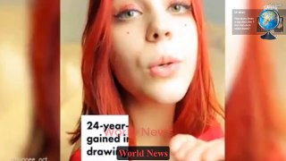 Russian beauty uses her feet to make art (Video) World News
