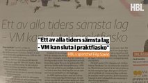 Este periodista se come el diario en el que había ninguneado al campeón mundial de hockey sobre hielo