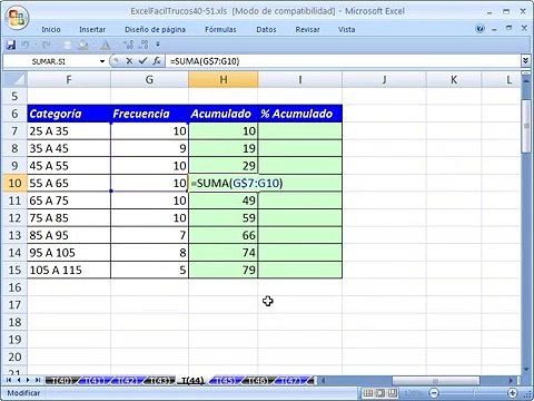 ¿Sabes cómo hacer fácilmente una suma acumulada con Excel?
