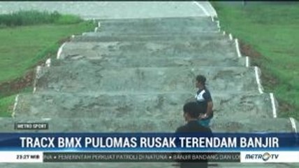 Track BMX Pulomas Rusak Akibat Banjir