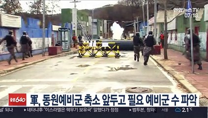 軍, 동원예비군 축소 앞두고 필요 예비군 수 파악