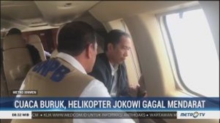 Cuaca Buruk, Helikopter Jokowi Gagal Mendarat di Sukajaya