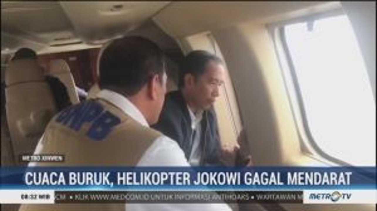 Cuaca Buruk, Helikopter Jokowi Gagal Mendarat di Sukajaya