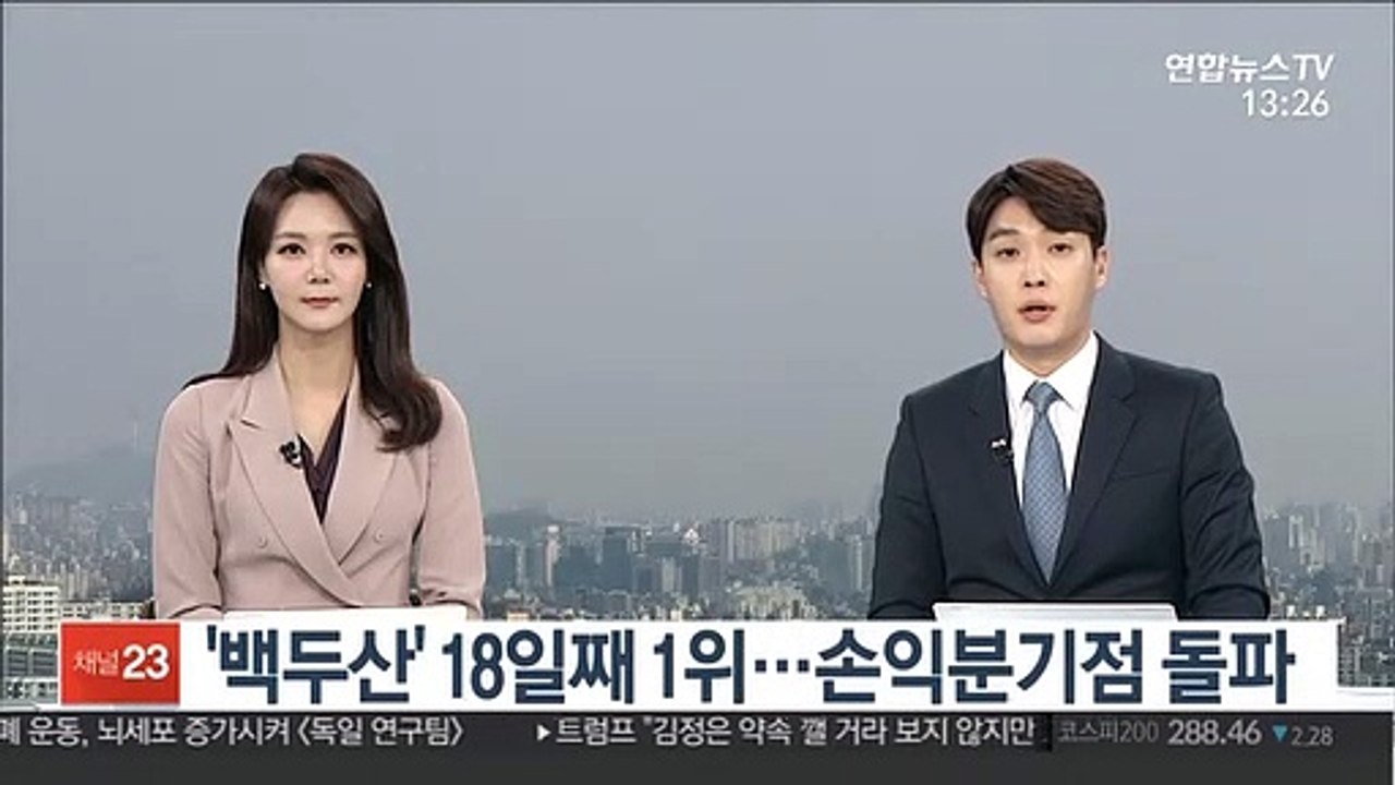 '백두산' 18일째 1위…손익분기점 돌파