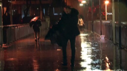 İstanbul yeni haftaya yağmur ve rüzgarla başladı