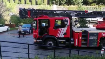 Beykoz'da lüks sitede yangın paniği