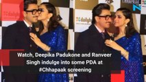 Watch, Deepika Padukone and Ranveer Singh indulge into some PDA at #Chhapaak screening