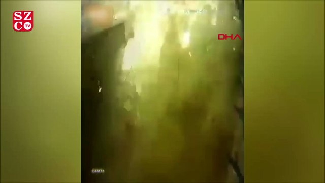 İran'da düşen uçaktaki patlama güvenlik kamerasında