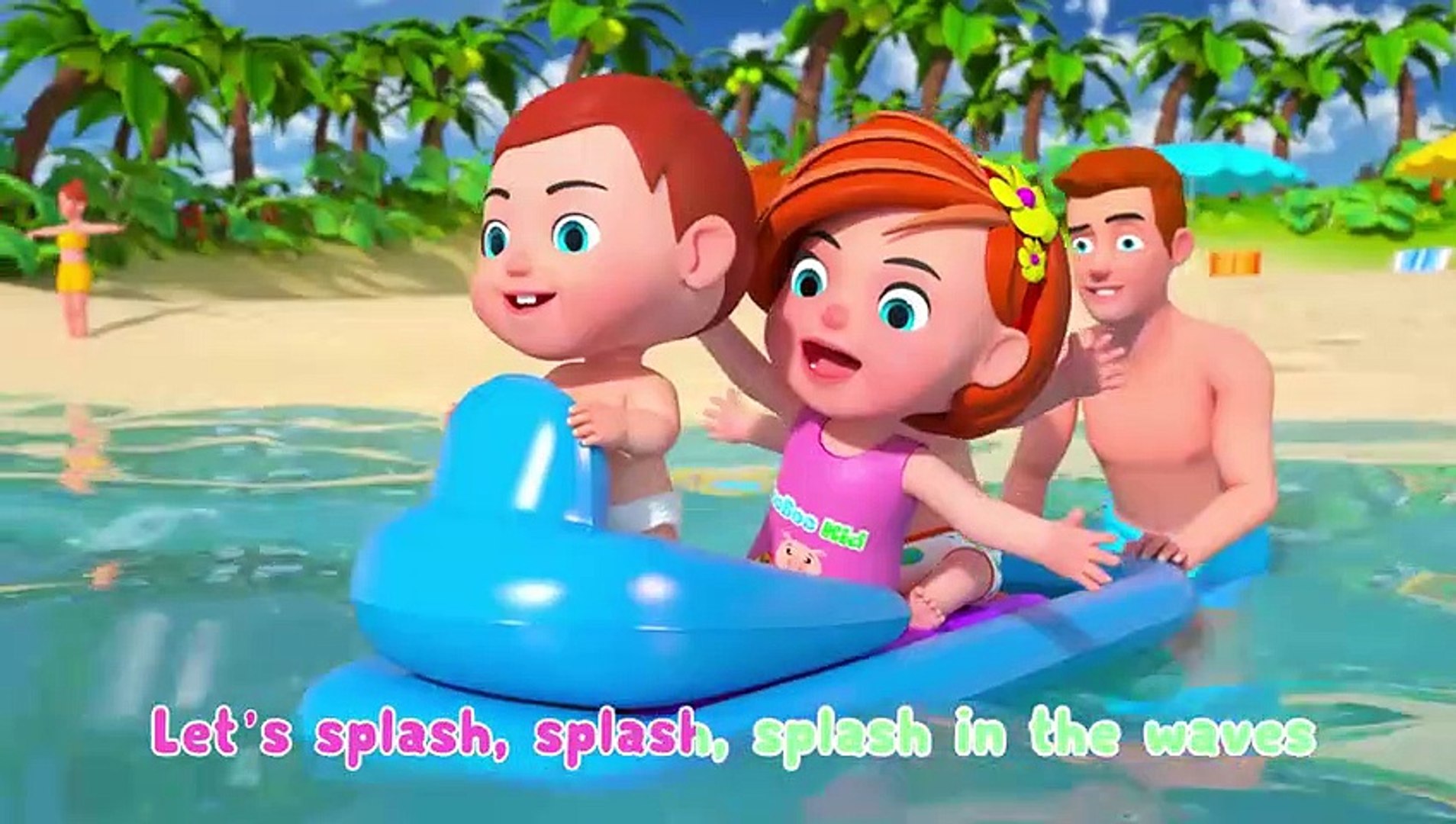 Beach Song _ Nursery Rhymes & Kids Songs _ Boo Boo Kid - video 