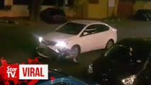 Police investigating viral video of motorcycle being dragged by car in Penang