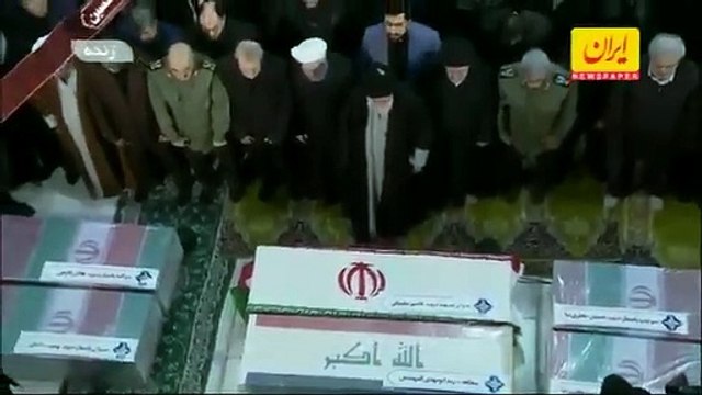 Süleymani'nin naaşı Tahran'da: Hamaney gözyaşlarına boğuldu
