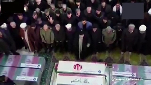 Kasım Süleymani'nin cenazesinden dikkat çeken görüntüler