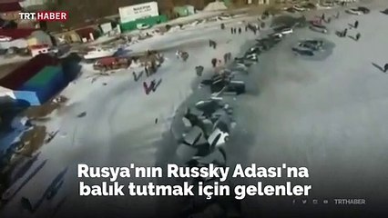 Rusya'da buzda balık avı, araç avına dönüştü
