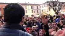 Salvini - L-accoglienza della gente di Faenza (05.01.20)