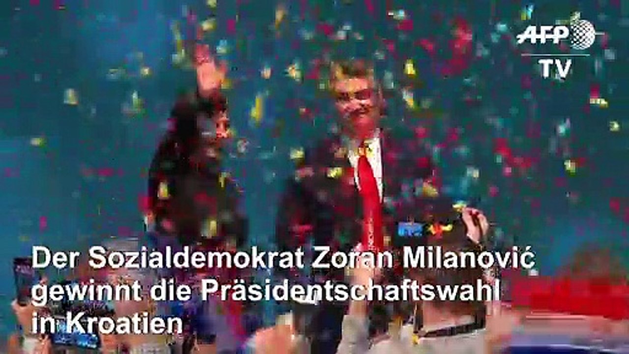 Sozialdemokrat Milanovic gewinnt Präsidentschaftswahl in Kroatien