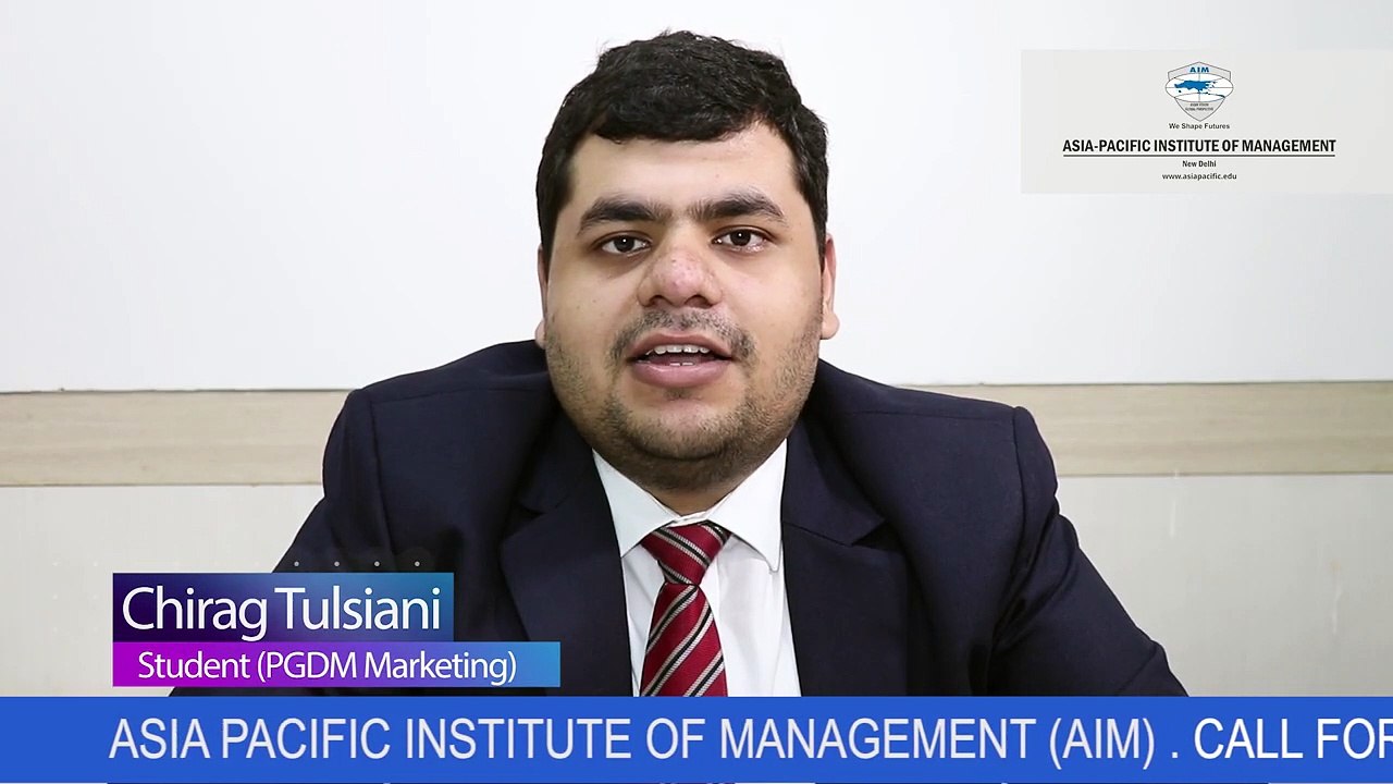 PGDM students hired by NESTLE at the beginning of placement season - student sharing his views