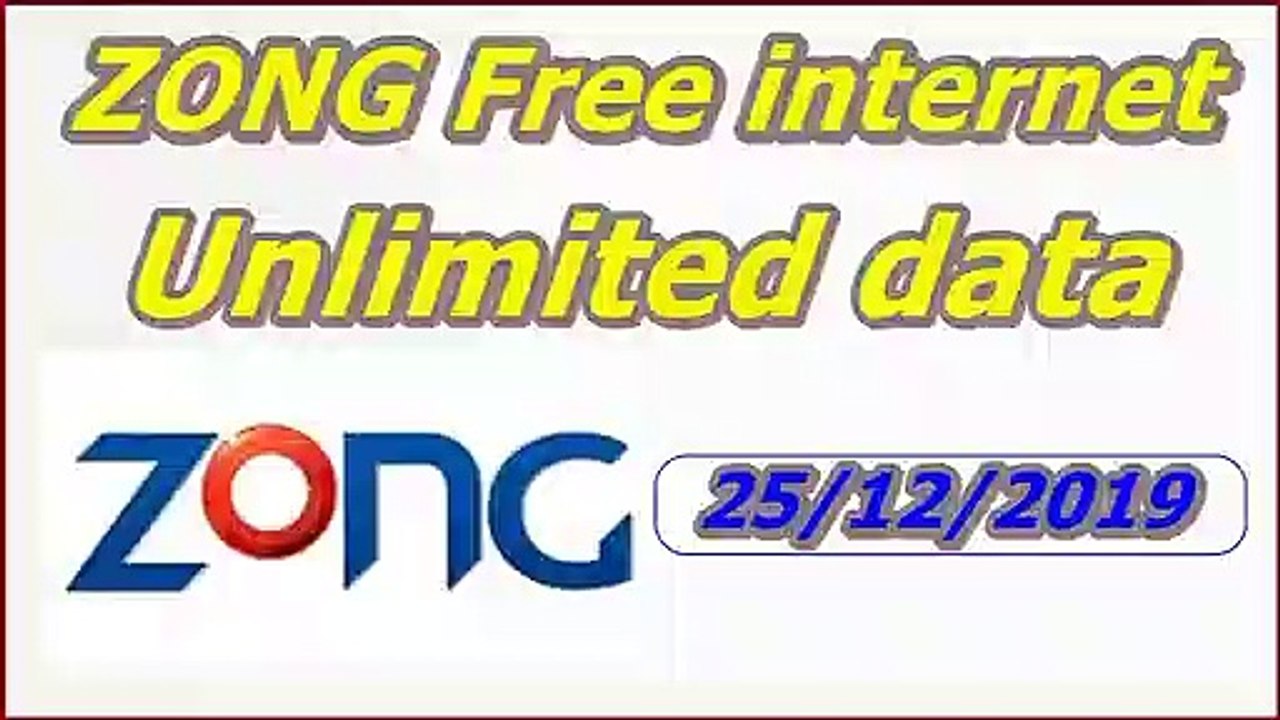 Zong internet free with unlimited data