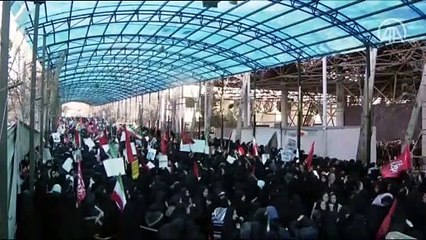 Kasım Süleymani'nin cenaze töreni