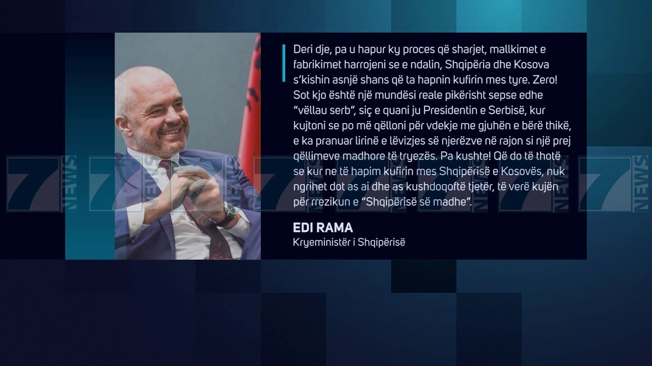 RAMA «MINISHENGENI NUK NDALET, KOSOVA DO ULET NE ATE TRYEZE» - News, Lajme - Kanali 7