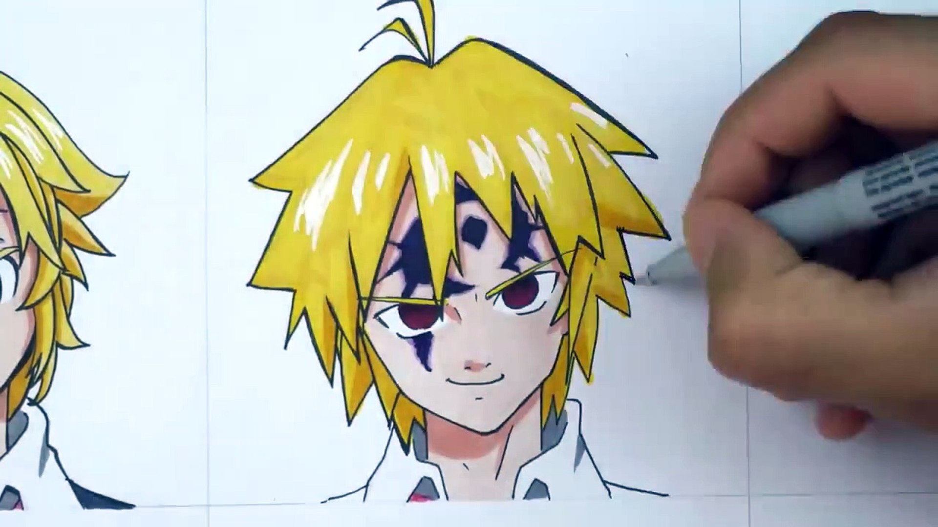 Drawing Meliodas In A Different Anime Styles Video Dailymotion