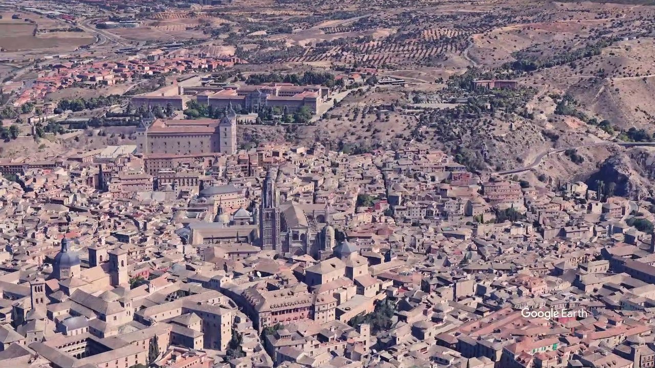 TOLEDO- VISITA AEREA VIRTUAL - GOOGLE EARTH STUDIO