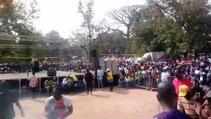 L'ambiance à la place des martyrs de Kindia avant l'arrivée d'Alpha Condé