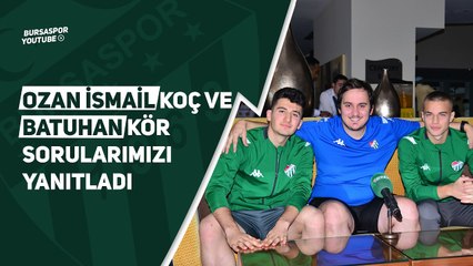 Genç Futbolcularımız Ozan İsmail Koç ve Batuhan Kör Sorularımızı Yanıtladı