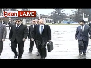 Ilir Meta niset për në Bruksel - (19 Mars 2000)