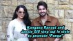 Kangana Ranaut and Jassie Gill step out in style to promote "Panga"