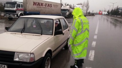 Konya Antalya Karayoluna zincirsiz araç gönderilmiyor