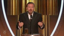 Ricky Gervais Blasted Hollywood in Hilarious GoldenGlobes Monologue