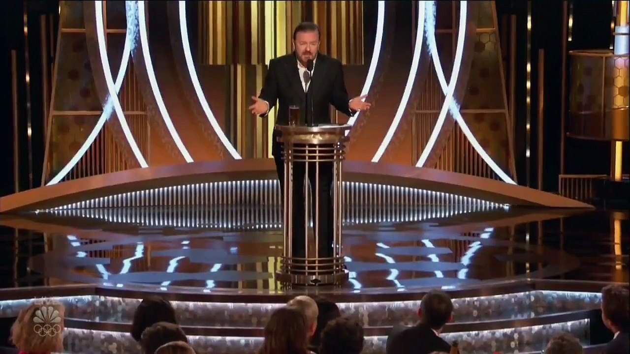 Ricky Gervais Golden Globes 2020 opening speech Vidéo Dailymotion