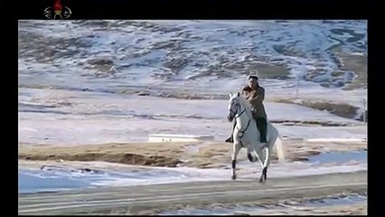 Kim Jong-Un Rides White Horse Into The Mountains