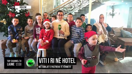 Viti i Ri në hotel, me familjet e pastreha të tërmetit
