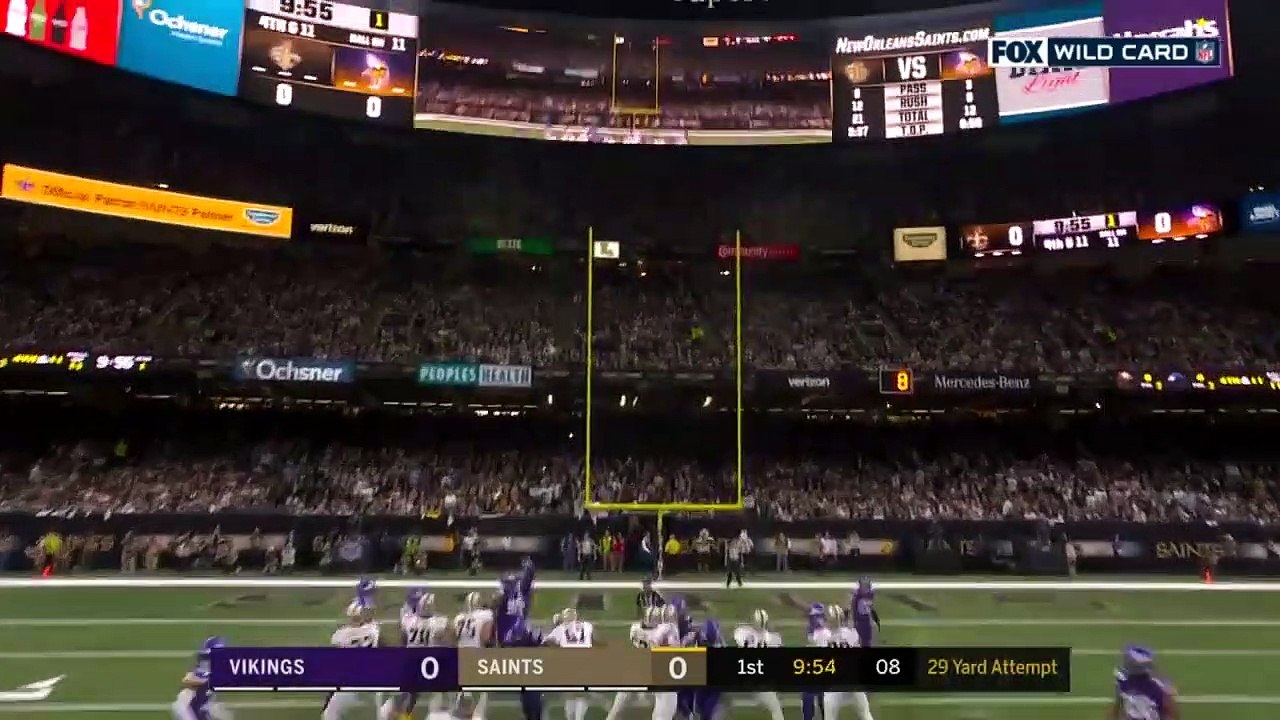 Vikings vs. Saints Wild Card Round Highlights - NFL 2019 Playoffs