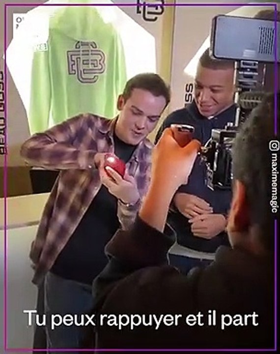 Le jeune magicien français Maxime Tabart laisse Mbappé sans voix dans une vidéo qui a déjà fait 15 millions de vues