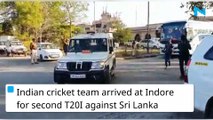 India vs Sri Lanka: Team India arrives in Indore for 2nd T20I