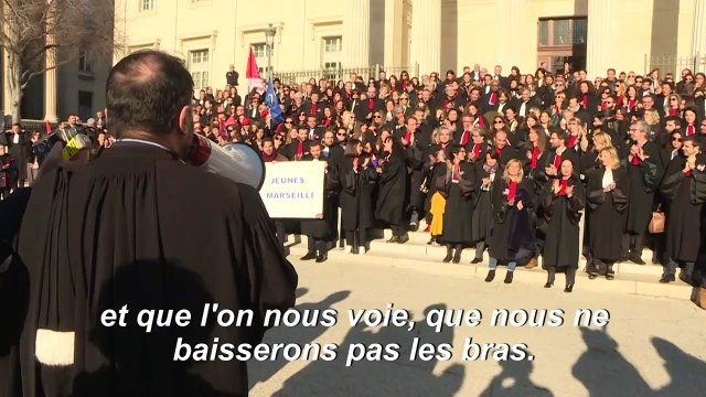 Retraites: les avocats de Marseille mobilisés contre la réforme
