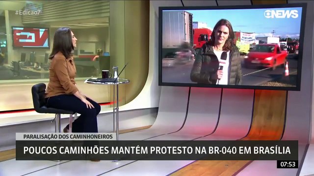 greve dos caminhoneiros em torno de Brasilia
