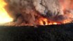 Incendie en Australie vu d'avion : un mur de flammes et fumées !