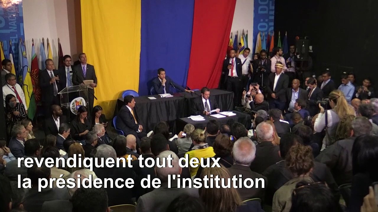 Venezuela: Guaido et un rival revendiquent la présidence du Parlement