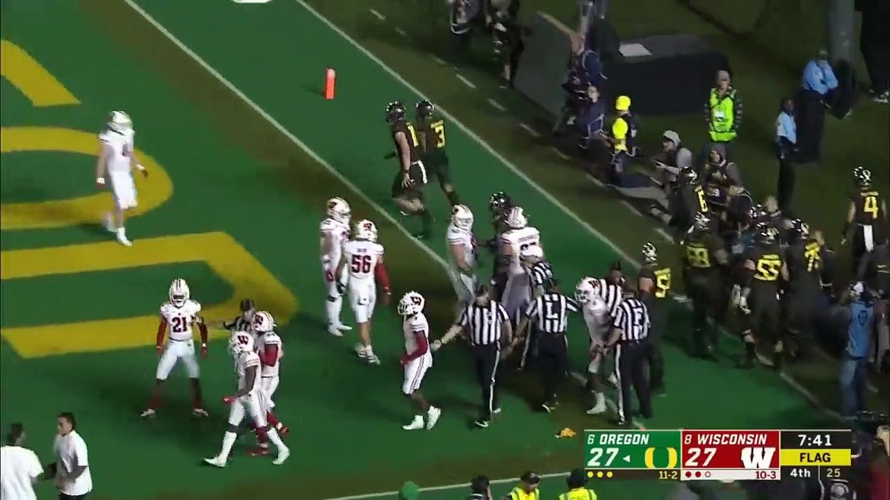 Oregon vs Wisconsin Crazy Final Minutes! NCAAF 2019