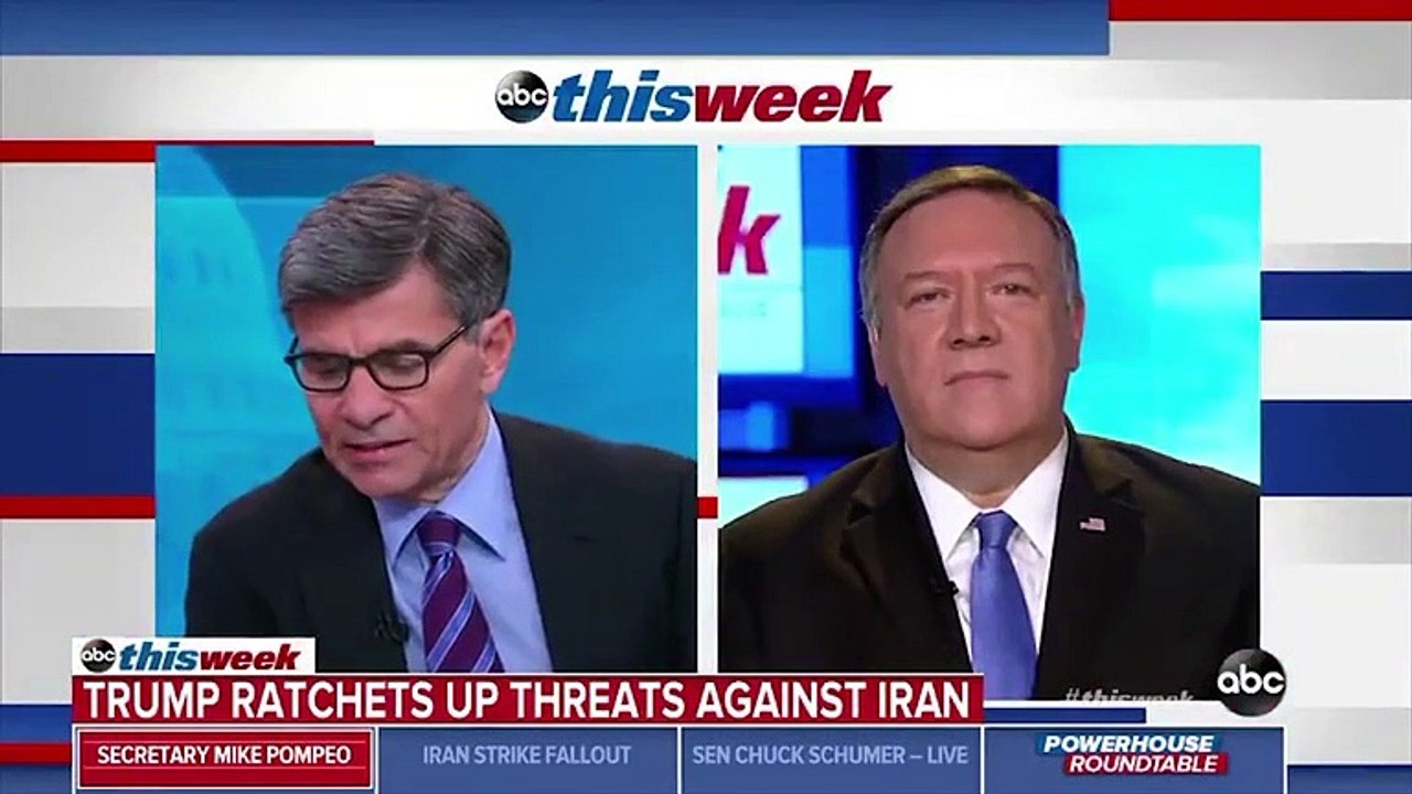 Mike Pompeo Says Trump 'Doesn't Want War' With Iran, Rejects Accusations President Threatening 'War Crimes'