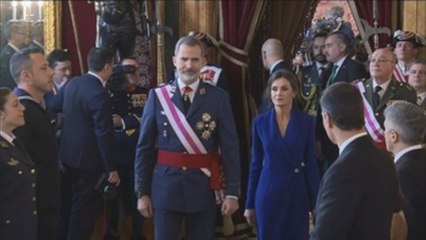 Rey reafirma el compromiso de los militares  con la Constitución