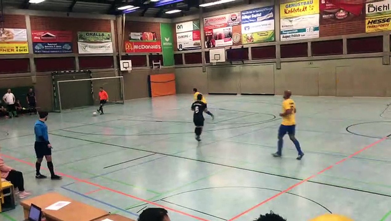 Tor der SVG III gegen SC Rosdorf beim Hallen-Turnier in Rosdorf
