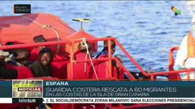 Guardia costera española rescata a 60 migrantes del Mediterráneo